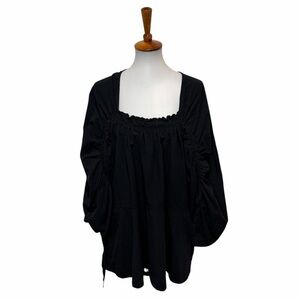 Free People Brynn Tunic Dress Long Sleeve Black Size XS